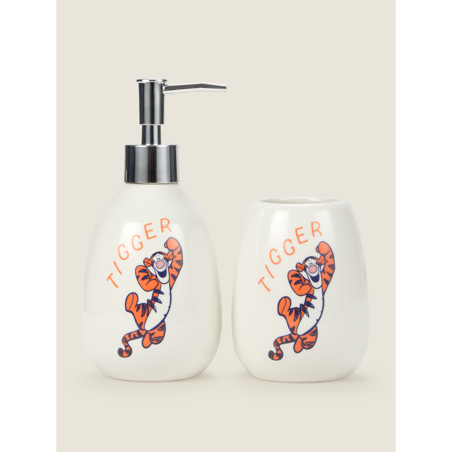 George Orange Winnie The Pooh Tigger Dispenser & Tumbler Set