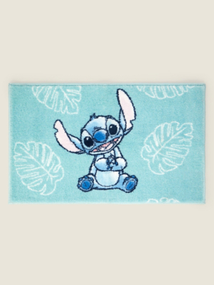 Disney Lilo & Stitch Printed Stitch Blue Bath Mat Home at ASDA