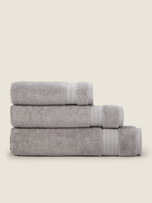 Grey Just Wellness Hygro Cotton Copper Infused Towel Range Home