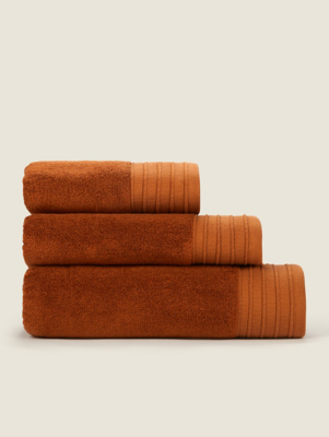 Caramel Brown Just Wellness Bamboo Towel Range Home at ASDA