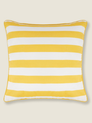 Stripe Print Reversible Outdoor Cushion Home at ASDA