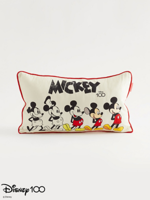 Disney 100 Mickey Mouse Cushion Home at ASDA