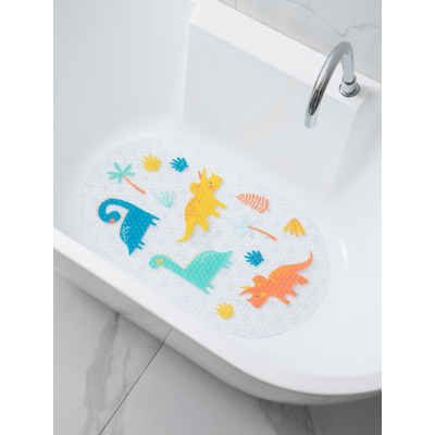 George Unisex Multi Dinosaur Pvc Bath Mat 39Cm