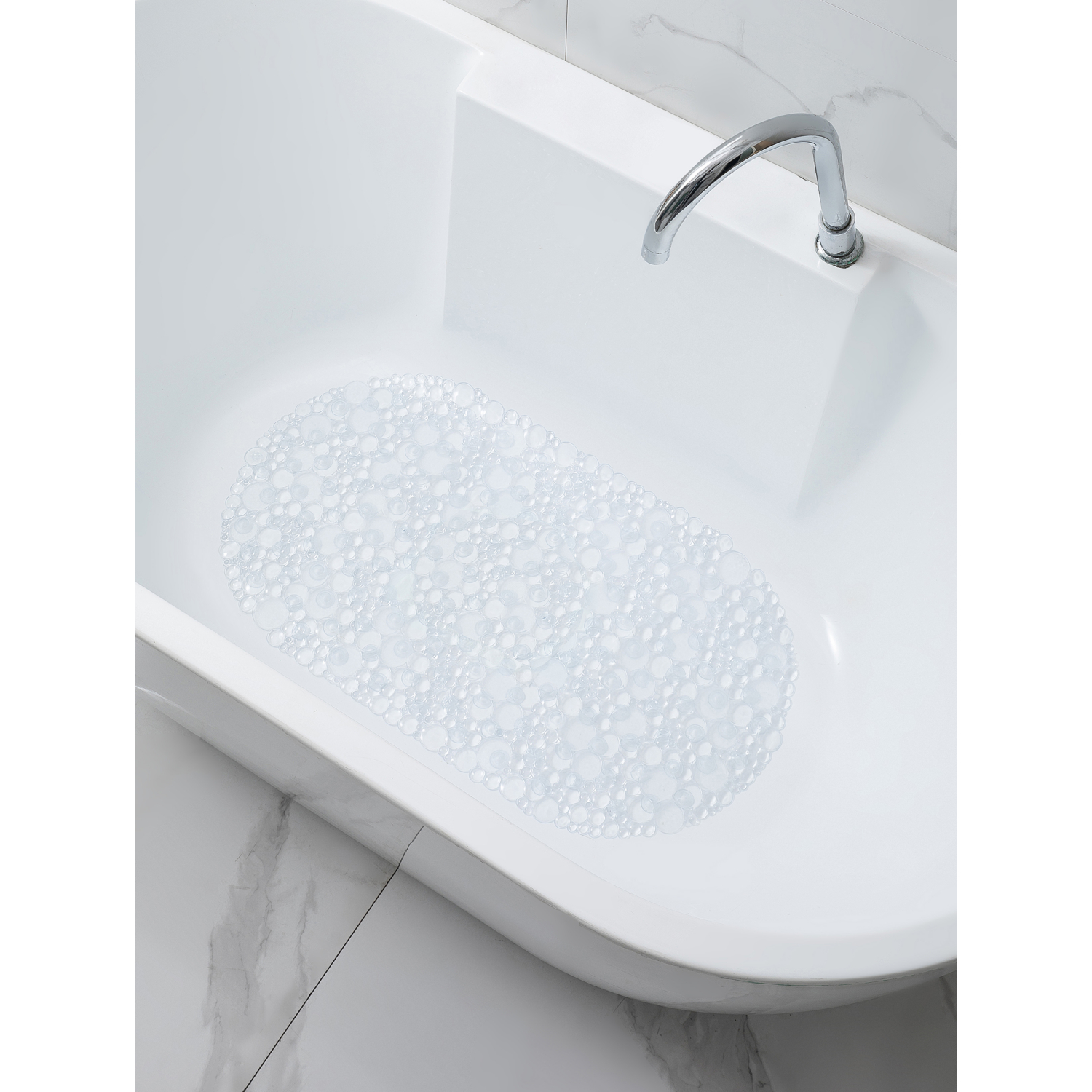 George Silver Glitter Pvc Bath Mat