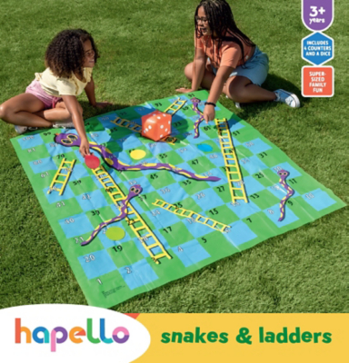Hapello Snakes & Ladders Garden Game Toys & Character at ASDA