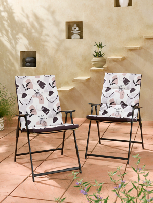 Miami Cushion 2 Pack Abstract Shape print Outdoor & Garden