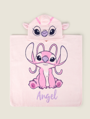 Disney Angel Pink Poncho Towel Baby at ASDA