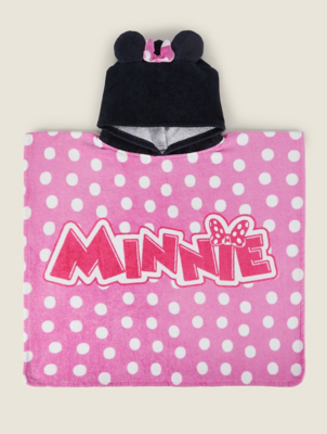 Disney Minnie Mouse Poncho Towel Baby at ASDA