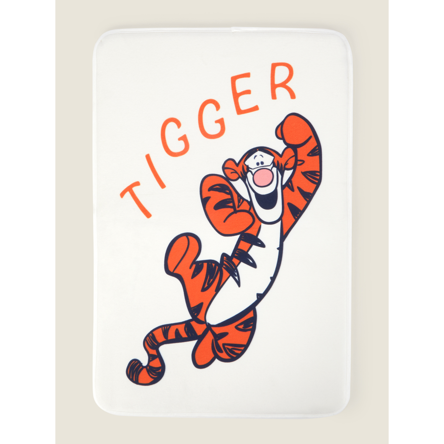 Disney Orange Winnie The Pooh Tigger Memory Foam Rubber Backed Bath Mat