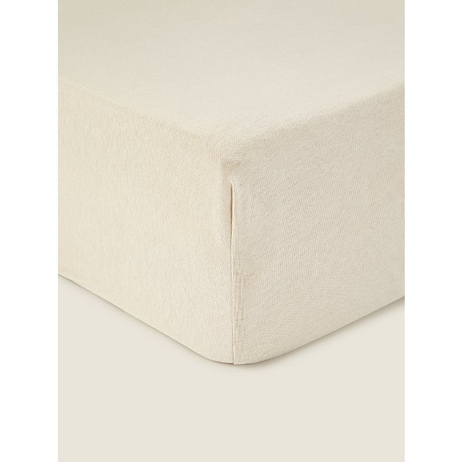 Natural Jersey Fitted Sheet – Set of 2 | Home | George at ASDA