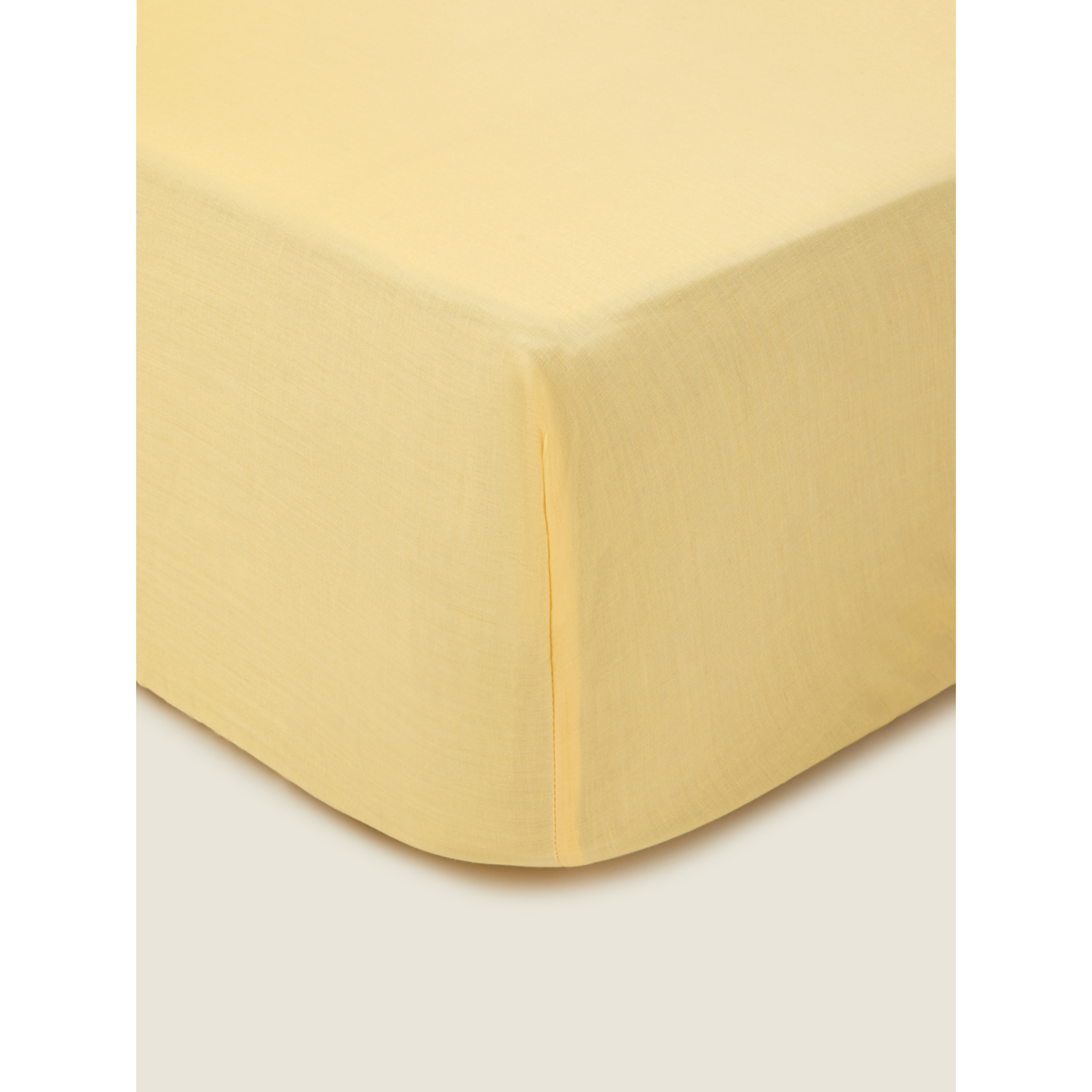 George Lemon Yellow Plain Fitted Sheet