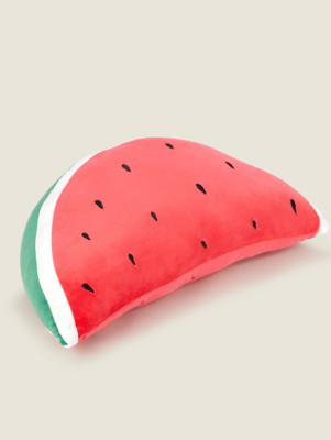 Watermelon Shape 3D Cushion Home at ASDA