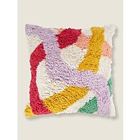 Bright Tufted Squiggle Cushion | Home | George at ASDA