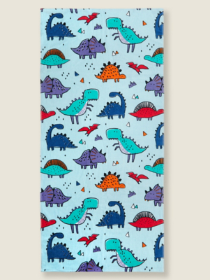 Dinosaur Printed Beach Towel Home at ASDA