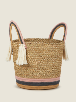 Natural Rainbow Small Storage Basket Home at ASDA