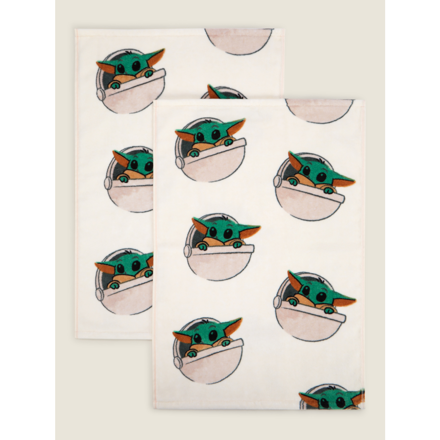 George Multi Grogu Printed Guest Towel - Set Of 2