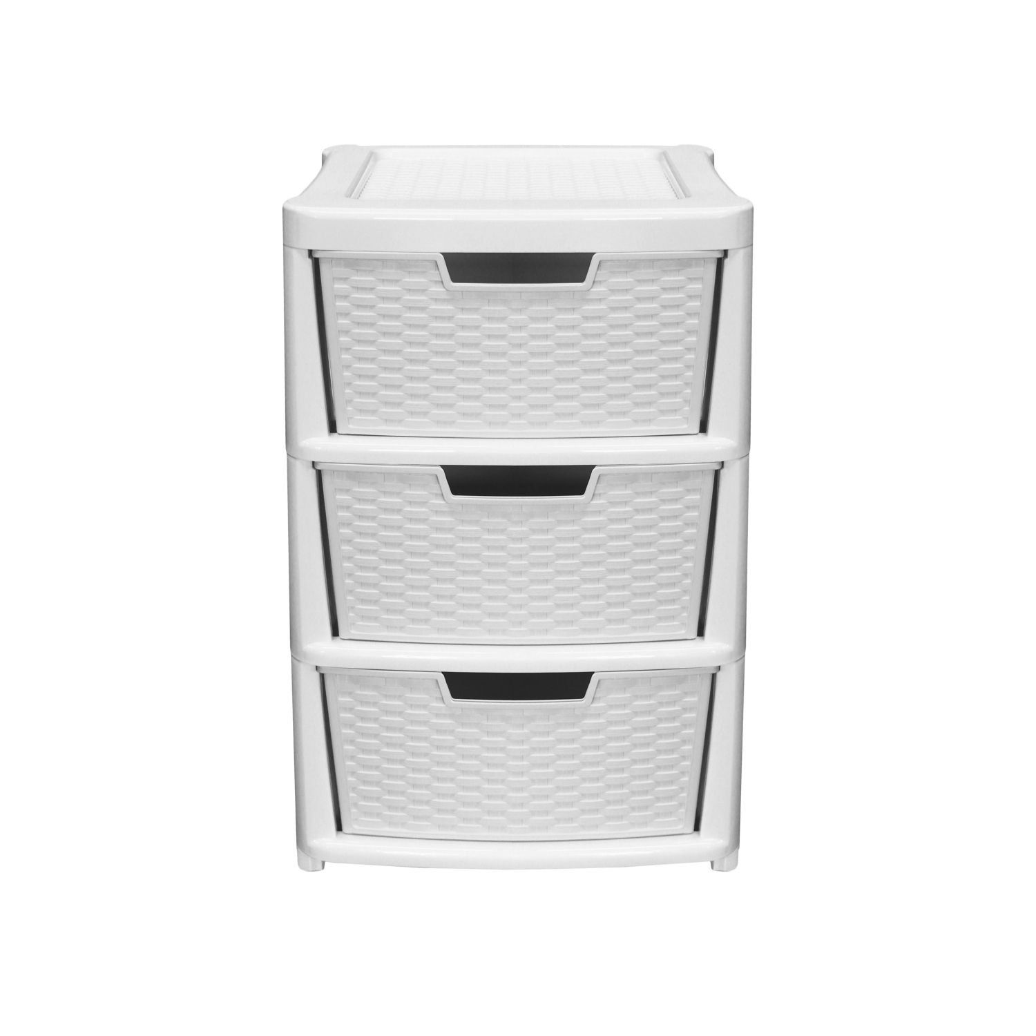 George Grey Tu Mobile 3 Drawer Large Unit Rattan Effect