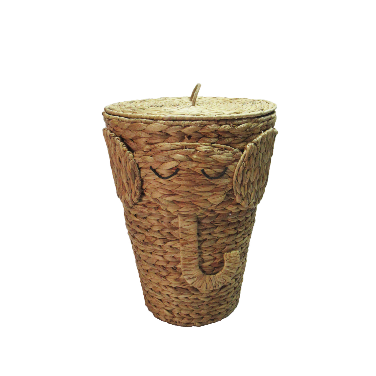 George Natural Elephant Laundry Basket