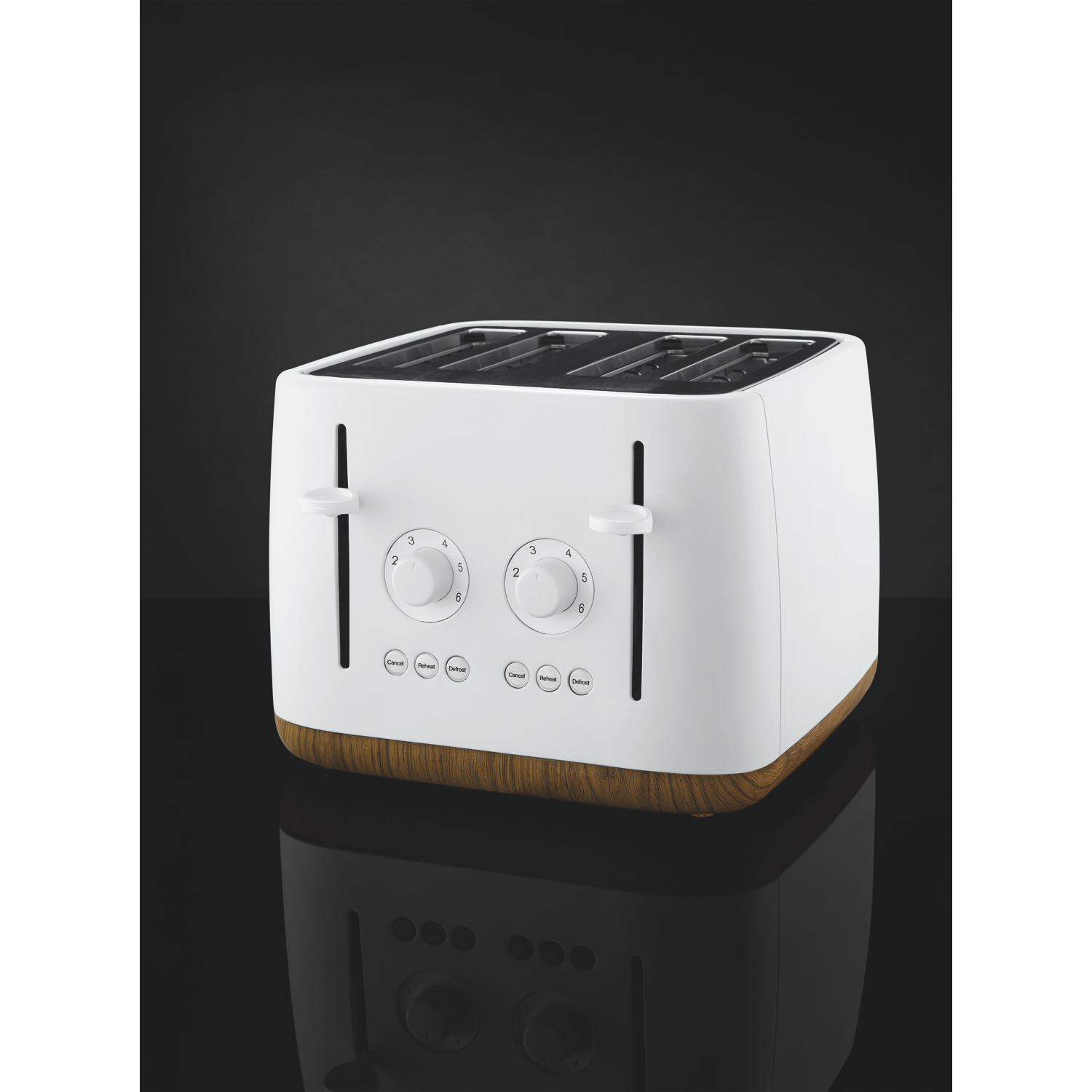 George White Matt Scandi 4-Slice Toaster