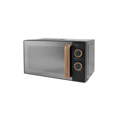 George Unisex Black Matte Scandi Manual Microwave 17L