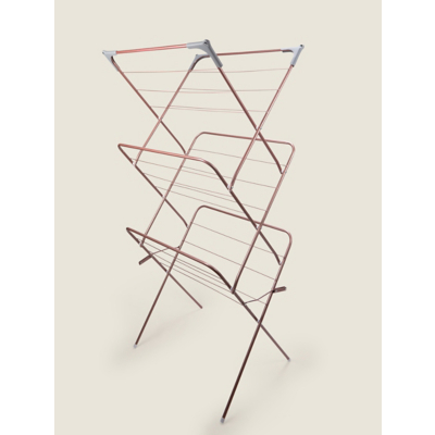 George Rose Gold 3 Tier Clothes Airer