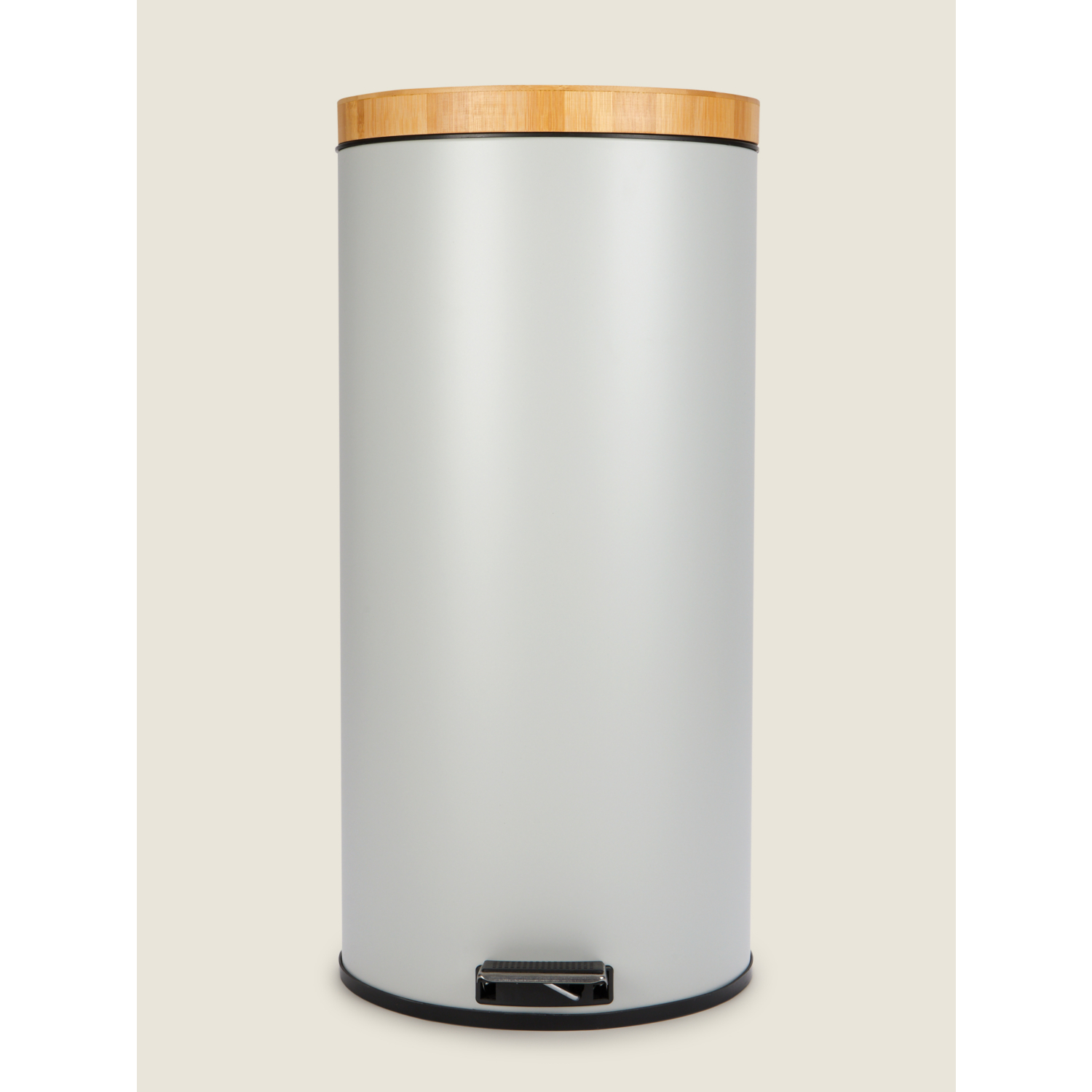 George Grey Pedal Bin With Bamboo Lid 30L