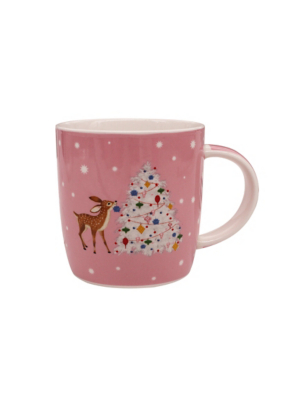 Pink Christmas Tree Mug Home at ASDA