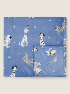 Disney Dog Print Throw Home at ASDA