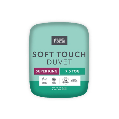 George Home Soft Touch Duvet - Single, 7.5 Tog