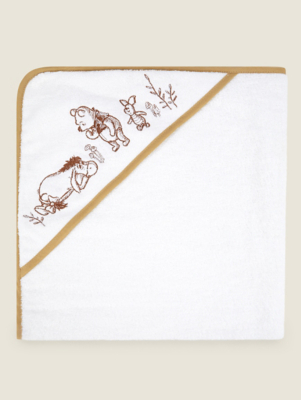 Disney Winnie the Pooh Hooded Towel Baby at ASDA