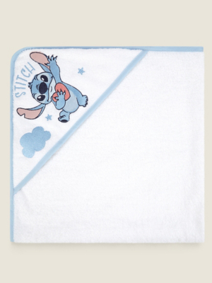 Disney Stitch Hooded Towel Baby at ASDA