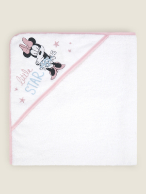 Disney Minnie Hooded Towel Baby at ASDA