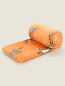 Disney Tigger Orange Fleece Blanket
