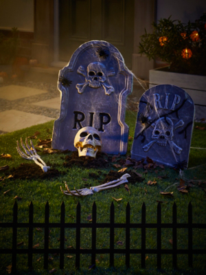 White Halloween Body in a Yard Decoration Halloween at ASDA
