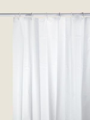 White Shower Curtain Home at ASDA