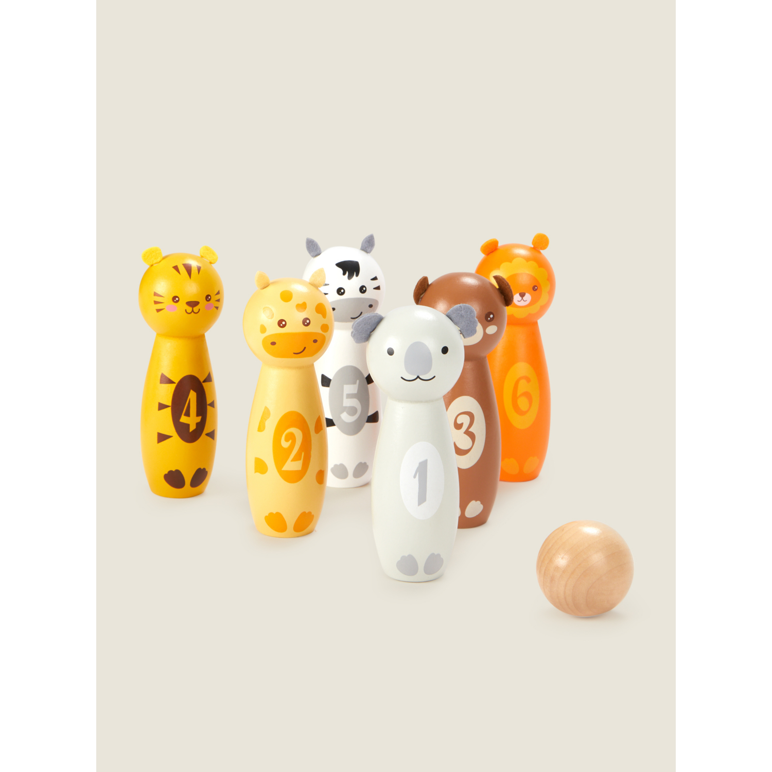 George Multi Wooden Skittles & Carry Case