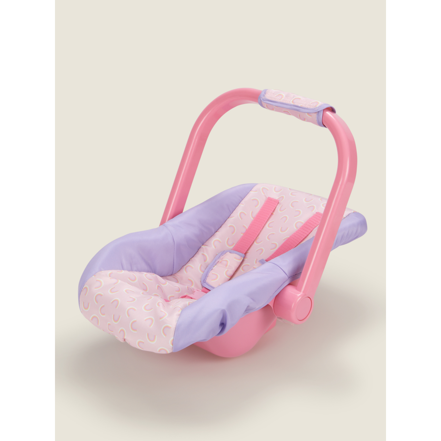 George Dark Purple & Light Pink Hapello Doll Car Seat