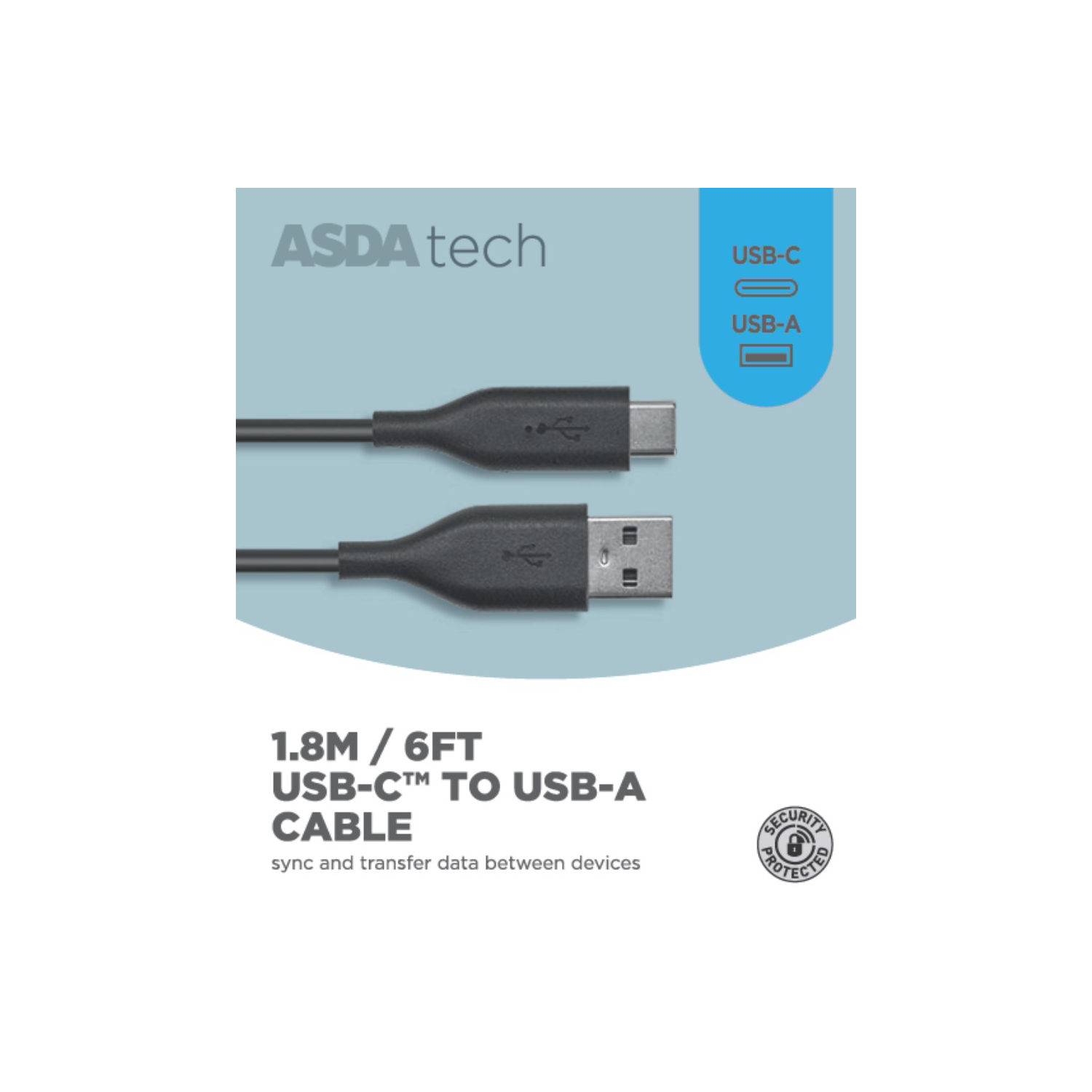 Asda Tech 1.8M Type C -A