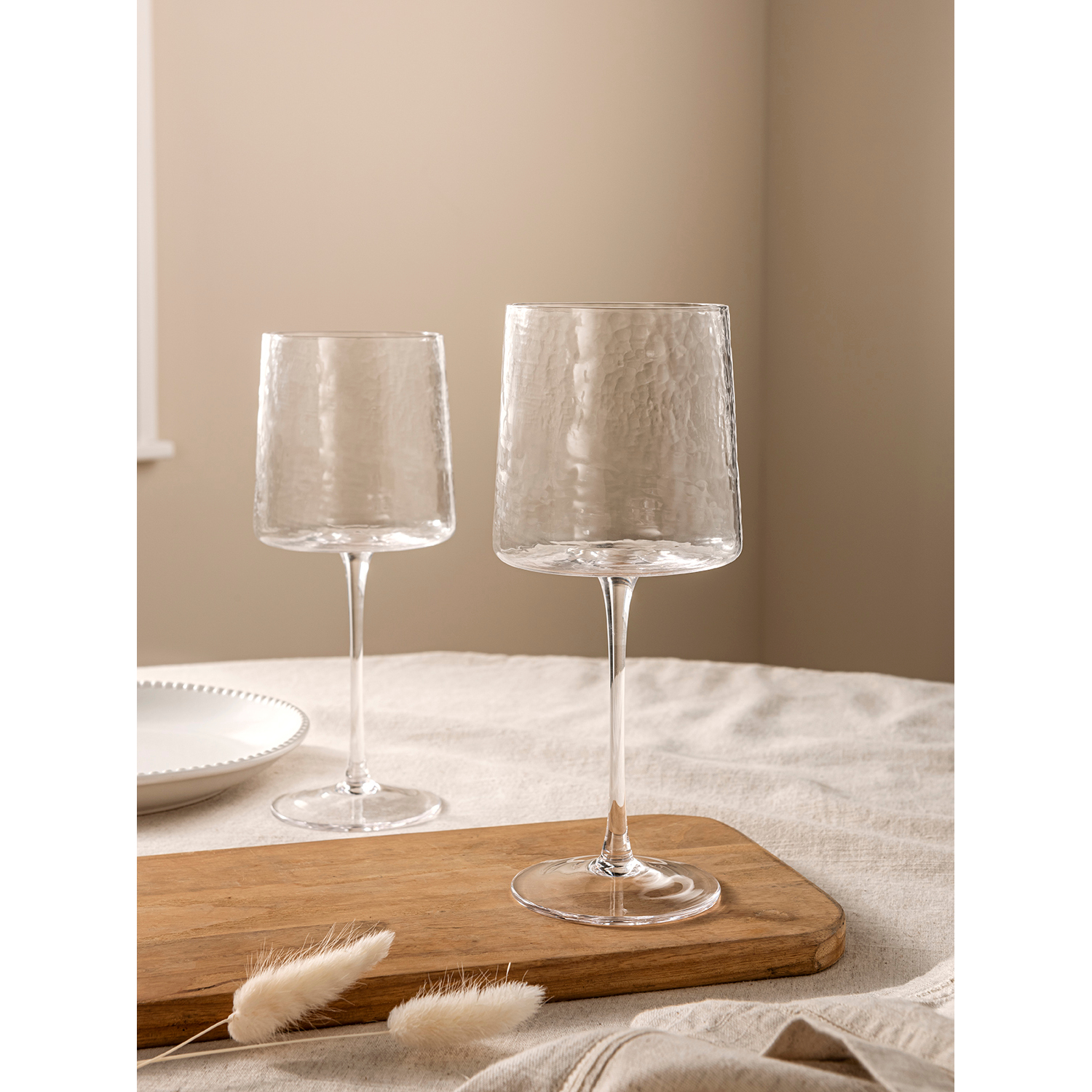 George Clear Stacey Solomon Hammered Wine Glasses - Set Of 2