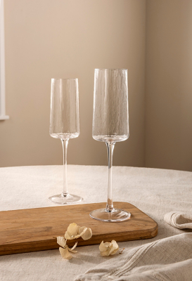 Stacey Solomon Hammered Champagne Glasses Set of 2 Home at