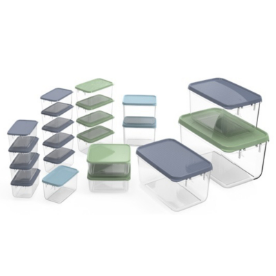 George Plastic Nesting Food Storage Containers - Set of 21 - Multi