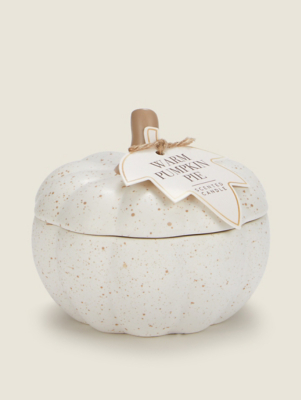 Natural Warm Pumpkin Pie Ceramic Candle Home at ASDA
