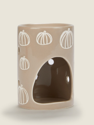 Brown Pumpkin Ceramic Oil burner Home at ASDA
