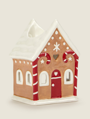 Brown Gingerbread House Ceramic Oil Burner Home at ASDA