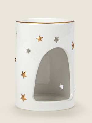 White Christmas Brights Ceramic Oil Burner Home at ASDA