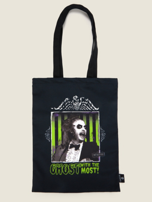 Black Halloween Beetlejuice Treat Bag Halloween at ASDA