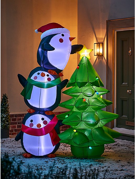 Inflatable Penguin Christmas Decoration | Christmas | George at ASDA