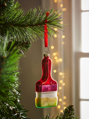 Christmas Paint Brush Bauble Christmas at ASDA