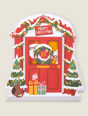Luxury Festive Door Christmas Cards Set of 5 Christmas at ASDA