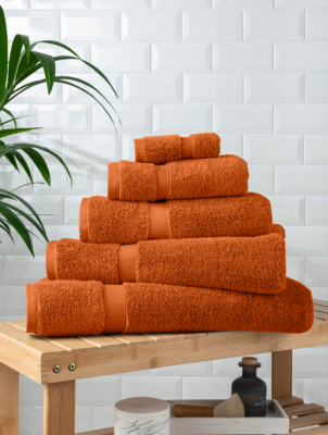 Burnt Orange Super-Soft Cotton Towel Range | Home | George at ASDA